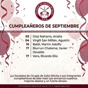 Cumpleaños septiembre 2026