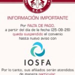 Por falta de pago, queda suspendido el convenio con IOSFA